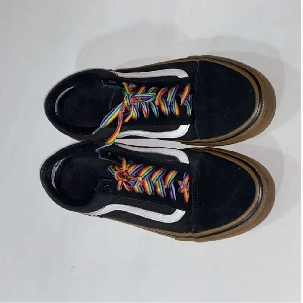 Vans Black Skate Shoe with Red PRO Tag